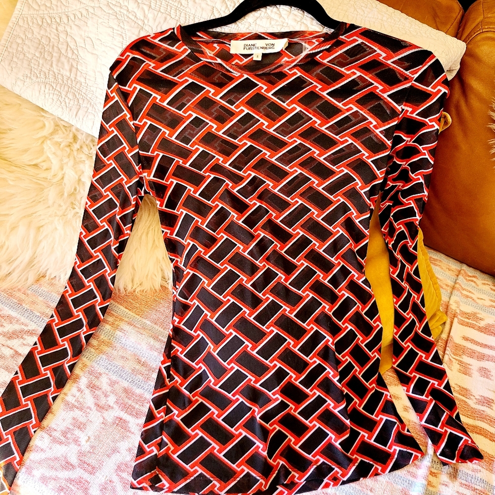 Diane Von furstenberg Furstenberg Mesh Top